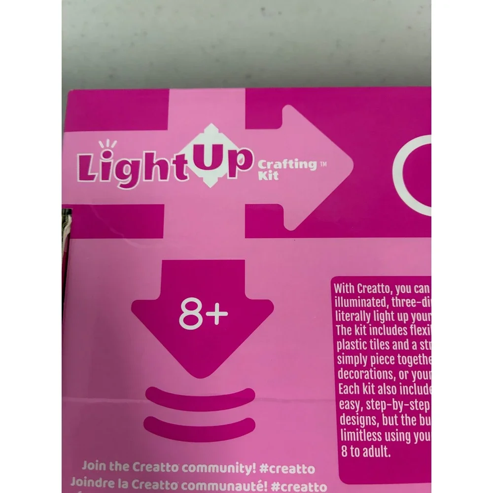 Creatto Sparkle Unicorn & Friends Light Up‎ 4-in-1 Crafting Kit 141pc LED New